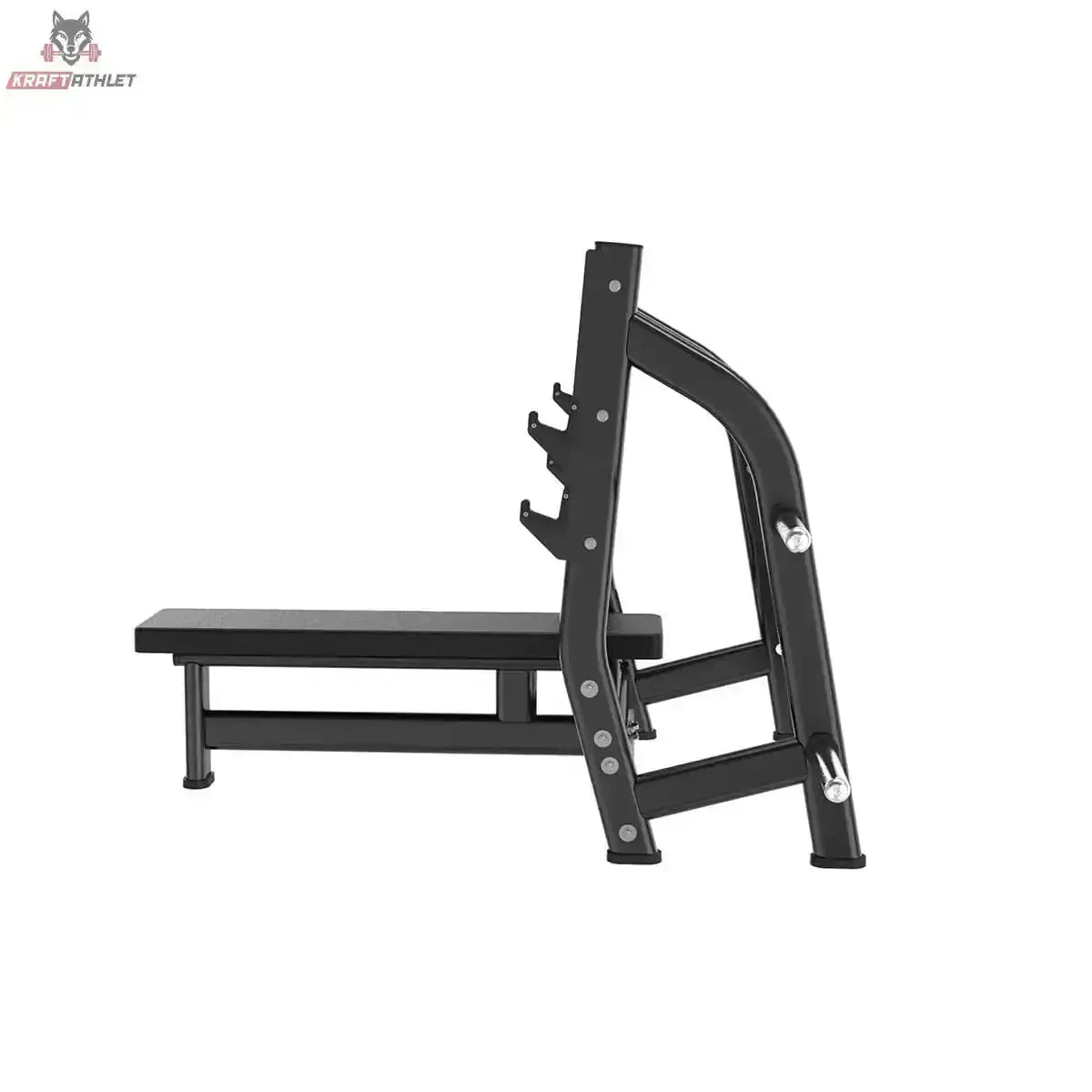 Olympische Drückerbank Flach Titanium Strength Black Series