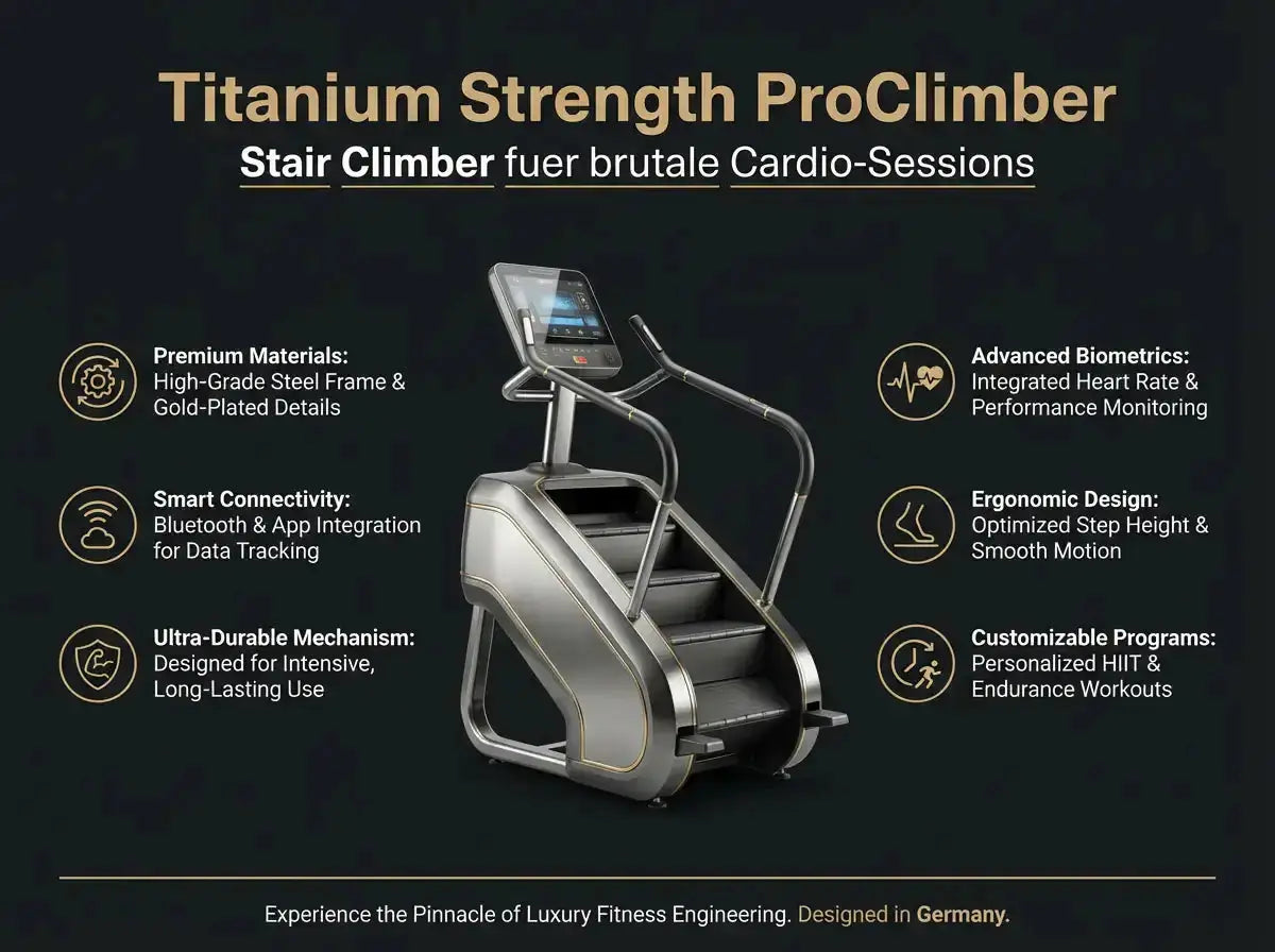 Titanium Strength ProClimber Stair Climber – LED Cardio Maschine Titanium Strength Máquinas de cardio