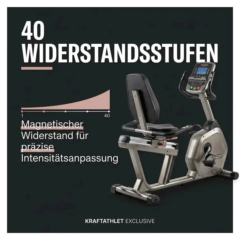 Titanium Strength RB1100T – Professionelles Liegefahrrad mit Touchscreen & Magnetwiderstand Titanium Strength Máquinas de cardio