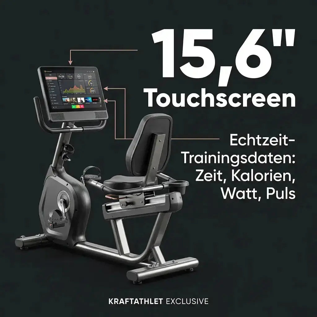 Titanium Strength RB1100T – Professionelles Liegefahrrad mit Touchscreen & Magnetwiderstand Titanium Strength Máquinas de cardio