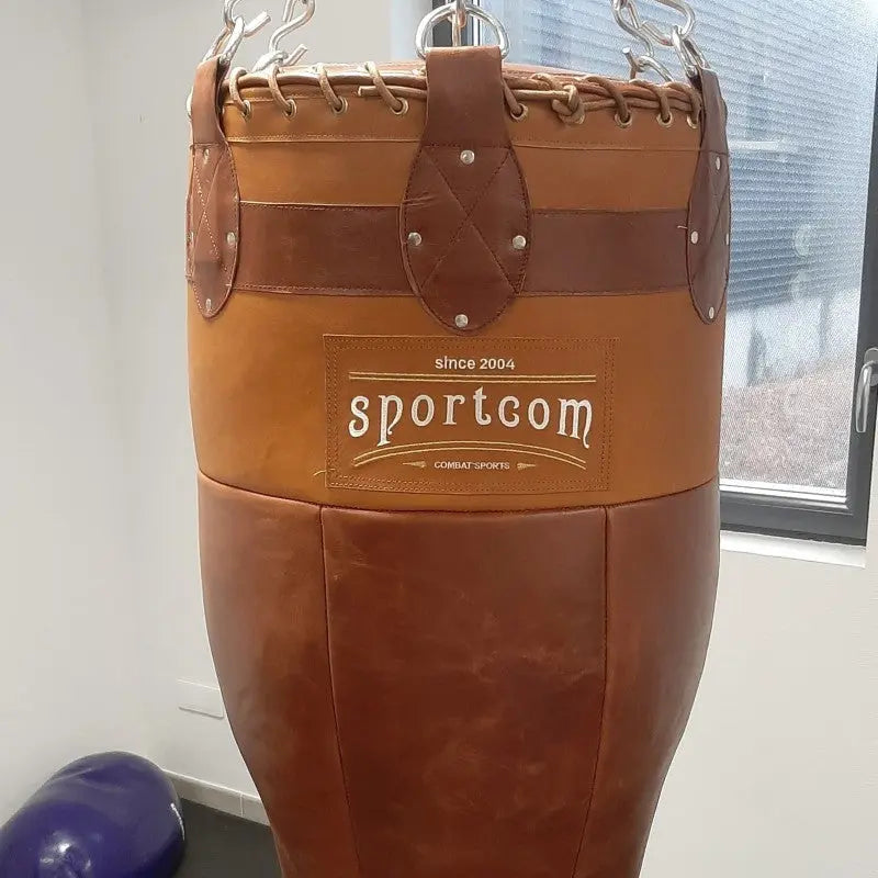 Vintage-Comete-Sandsack Echtleder SportCom Sandsack