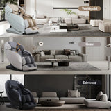 Naipo 3D massage chair – R50 white high-end massage chair heat function Naipo