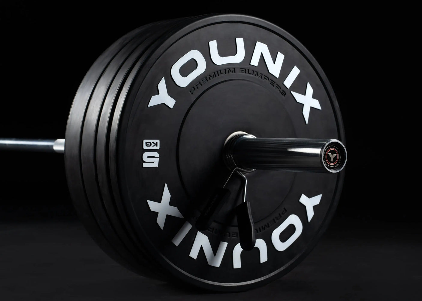 Younix Olympic Pro Barbell 20 kg – Hülse und Rändelung im Detail