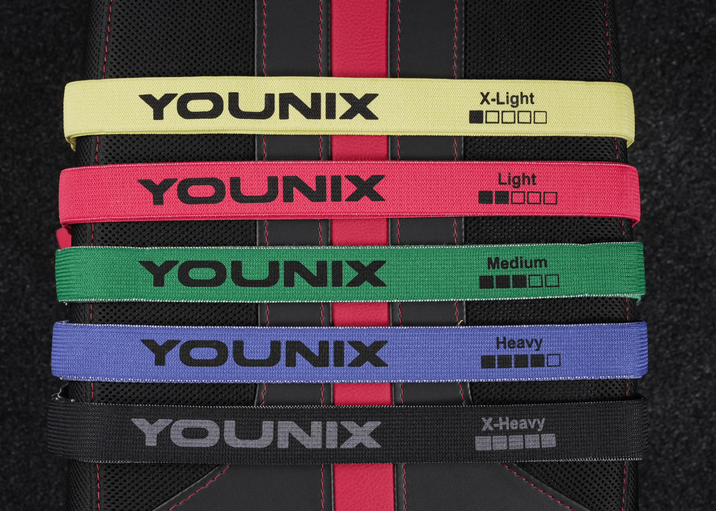 Younix Fabric Widerstandsband Light – farbcodiertes Gewebeband