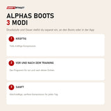 Aerify ALPHAS Boots: die 3 Modi im Überblick