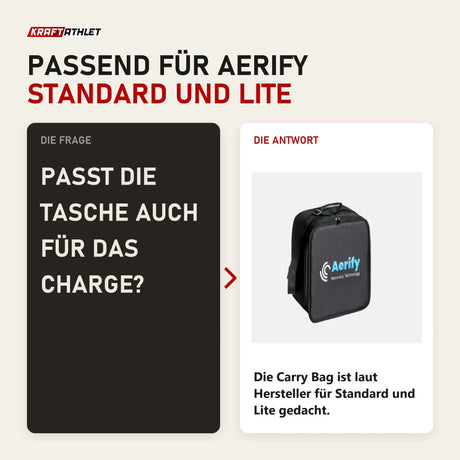 Frage und Antwort zu Aerify Carry Bag für Standard und Lite: Passt die Tasche auch für das Charge?
