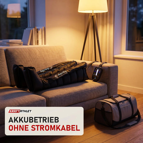 Aerify Charge Recovery System in einem ruhigen Wohnzimmer am Abend