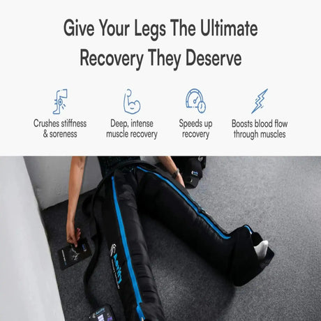 Aerify Charge Recovery System, Beine einer Person während der Wiederherstellung