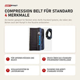 Aerify Compression Belt für Standard mit 4 Merkmalen: Für unteren Rücken und Bauch, Druck über das Standard Steuergerät einstellbar, Schlauchsystem im Lieferumfang, Passend zum Standard System
