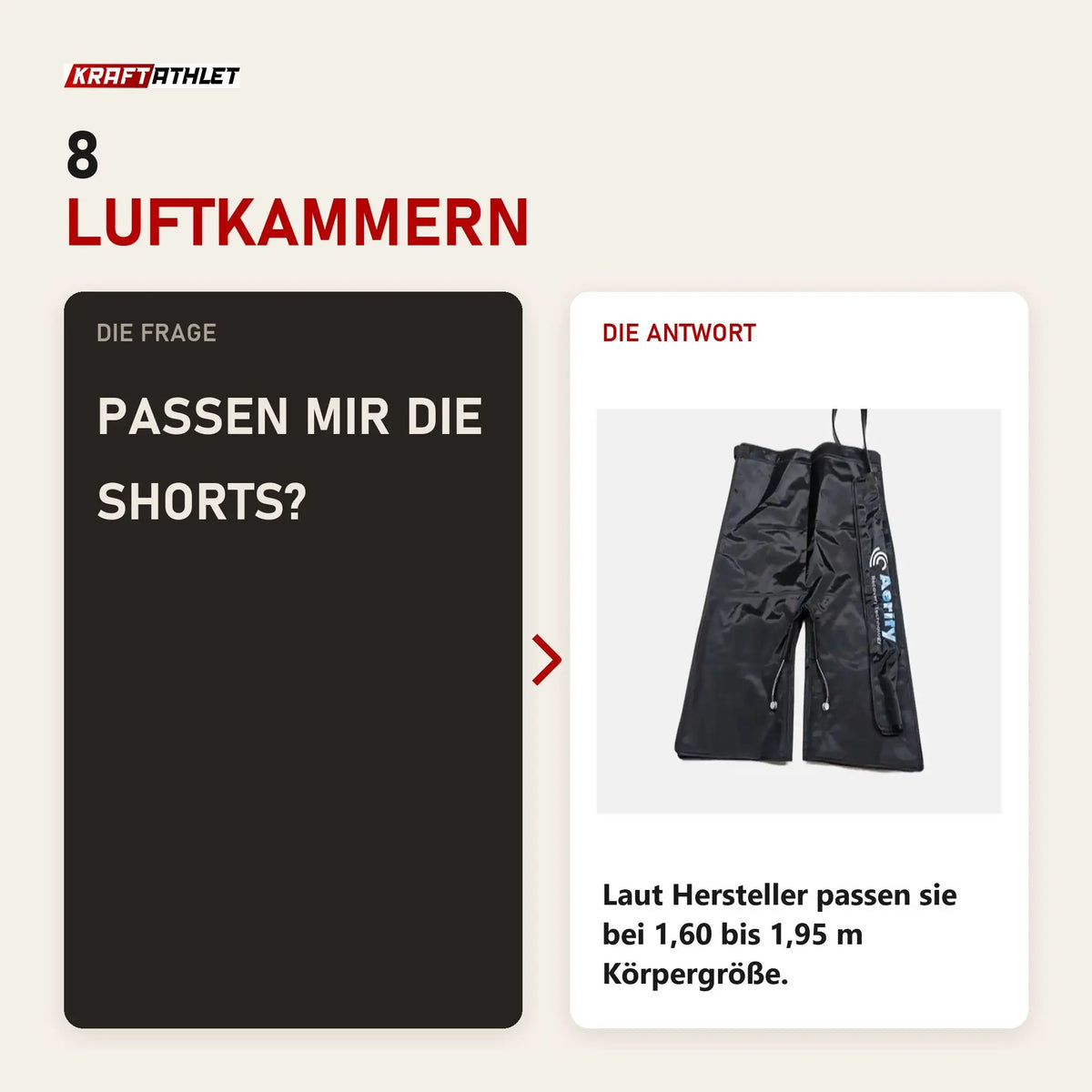 Frage und Antwort zu Aerify Compression Shorts für Charge: Passen mir die Shorts?