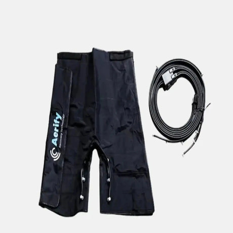 Aerify Compression Shorts für Charge mit Schlauchset im Lieferumfang, Draufsicht, schwarz