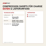 Technische Daten und Lieferumfang von Aerify Compression Shorts für Charge als Tabelle