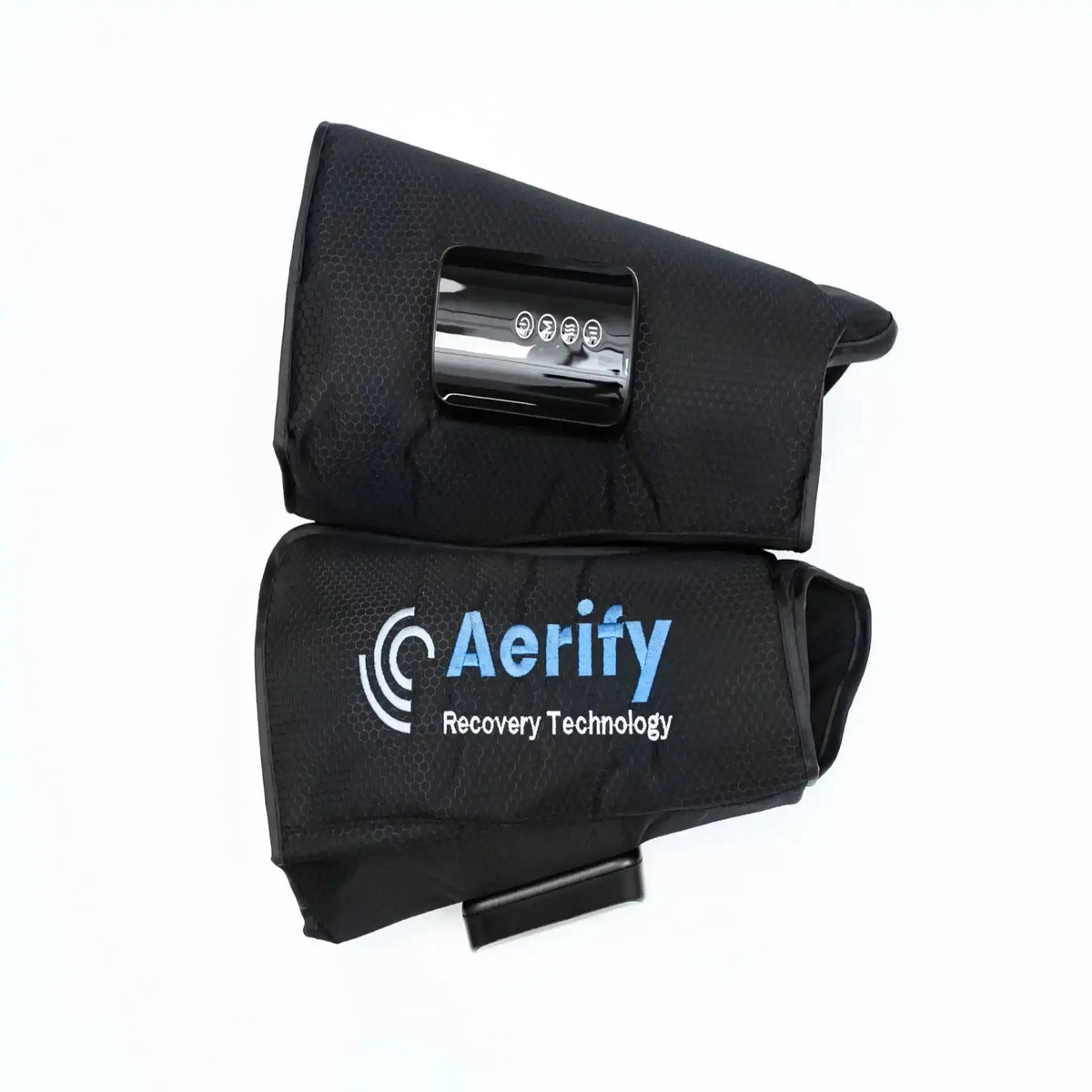 Aerify Fly Wadenmanschetten als Paar mit Bedieneinheit, Draufsicht, schwarz