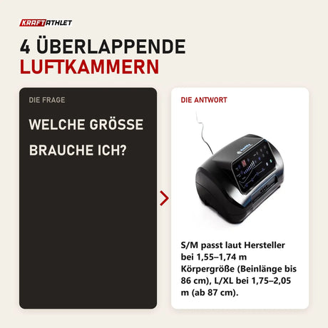 Frage und Antwort zu Aerify Lite Compression Boots: Welche Größe brauche ich?