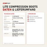 Technische Daten und Lieferumfang von Aerify Lite Compression Boots als Tabelle