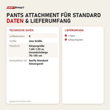 Technische Daten und Lieferumfang von Aerify Pants Attachment für Standard als Tabelle