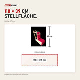 Maßbild Body & Exercise Arm Baby Chair: Stellfläche 118 × 39 cm, Höhe 87 cm