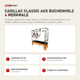 Body & Exercise Cadillac Classic aus Buchenholz mit 4 Merkmalen: Liegehöhe 60 cm, Massive Buche 32 mm, Über 200 Übungen, Stange in 3 Positionen
