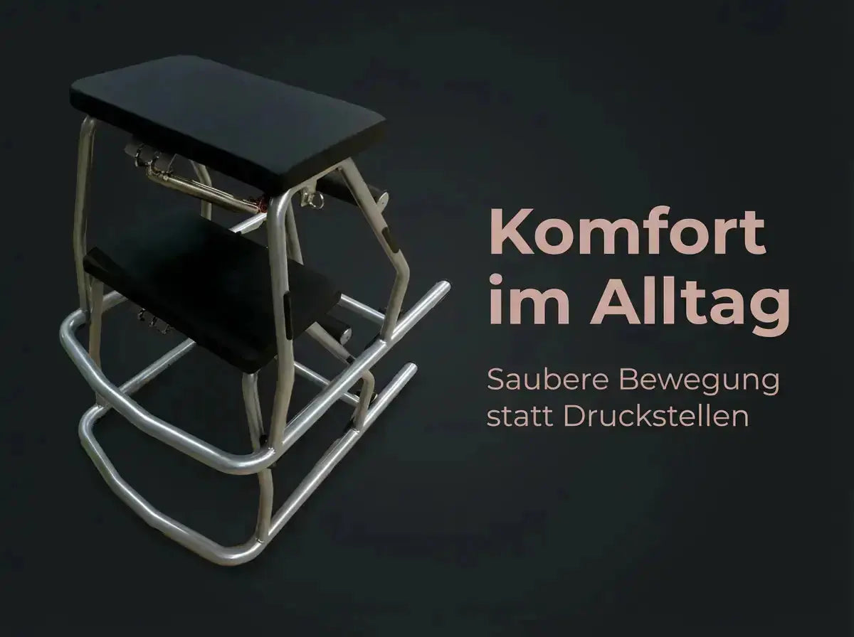 Body & Exercise Chair Salvaspazio Grafik Komfort im Alltag, Nahansicht von Sitz und Pedal