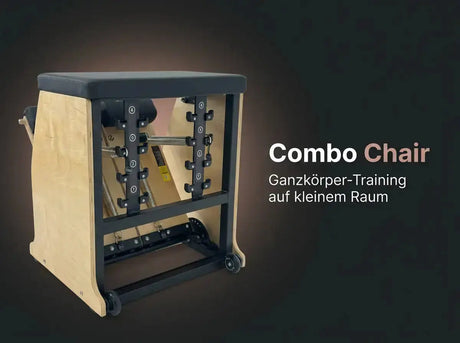 Body & Exercise Combo Chair aus Stahl – Grafik: Ganzkörper-Training auf kleinem Raum, Seitenansicht