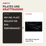 Frage und Antwort zu Body & Exercise EVO-Performance Workstation: Wie viel Platz braucht die EVO-Performance?