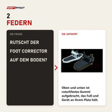 Frage und Antwort zu Body & Exercise Foot Corrector aus Holz: Rutscht der Foot Corrector auf dem Boden?