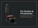 Body & Exercise Reformer Black Edition Stand Up, Grafik für Studios und Privatnutzer