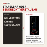 Frage und Antwort zu Body & Exercise Reformer Salvaspazio aus Aluminium: Wie verstaue ich den Salvaspazio?