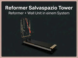 Body & Exercise Reformer Salvaspazio Tower, Grafik mit Reformer und Wall Unit in einem System