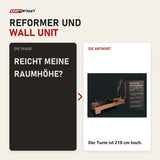Frage und Antwort zu Body & Exercise Reformer Studio Tower P002: Reicht meine Raumhöhe?
