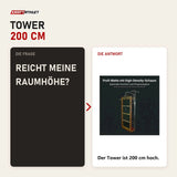 Frage und Antwort zu Body & Exercise Wallunit mit Profi-Matte: Reicht meine Raumhöhe?