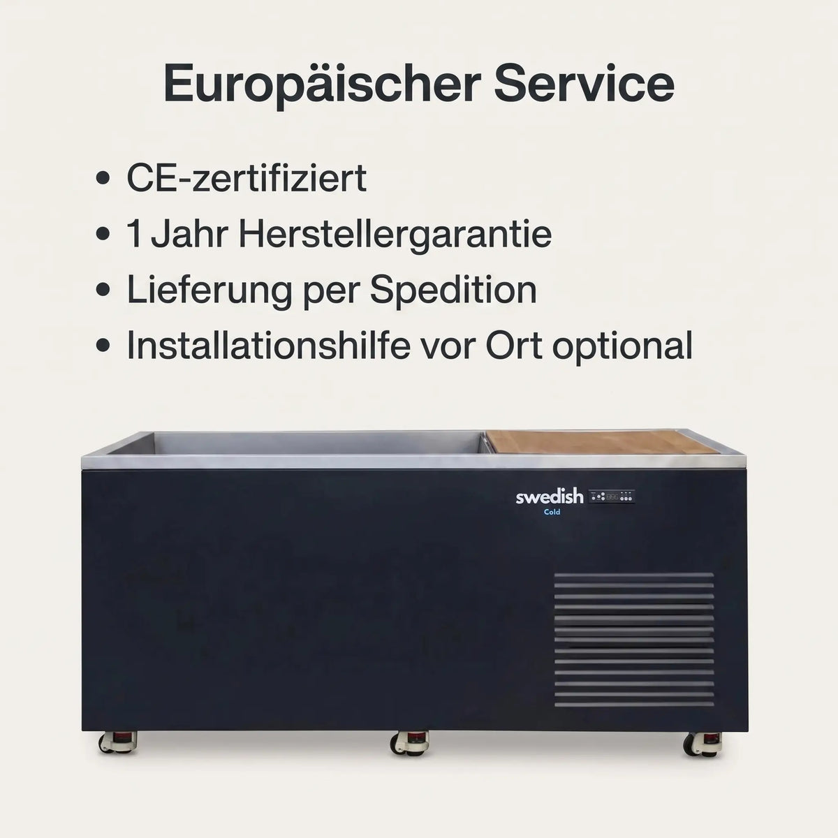 Europäischer Service: CE-zertifiziert, 1 Jahr Herstellergarantie, Speditionslieferung
