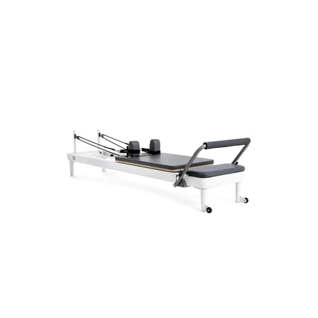 Elina Pilates Nubium Reformer mit Polster in Grau, Schrägansicht