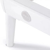 Weißes Aluminium-Standbein des Elina Pilates Nubium Reformers im Detail