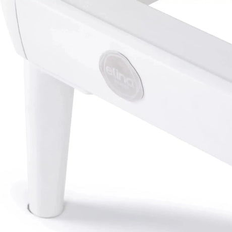 Weißes Aluminium-Standbein des Elina Pilates Nubium Reformers im Detail