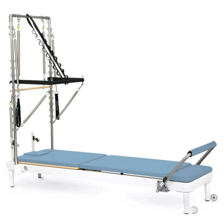 Elina Pilates Nubium mit Tower, Polster in Meerblau, Schrägansicht