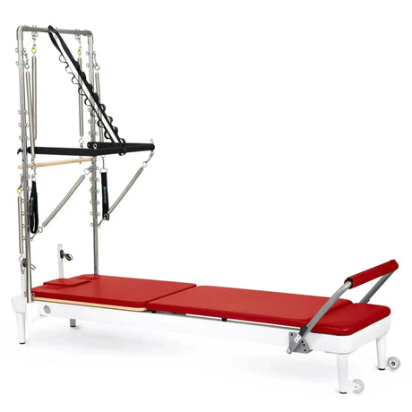 Elina Pilates Nubium mit Tower, Polster in Rot, Schrägansicht