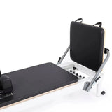 Sitzbox auf dem Wagen des Elina Pilates Nubium mit Tower in Schwarz