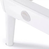 Weißes Aluminium-Standbein des Elina Pilates Nubium mit Tower im Detail