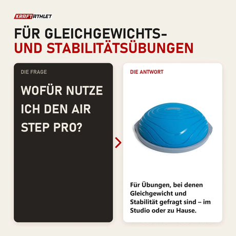 Frage und Antwort zu Elina Pilates Air Step Balance Station Pro Balancetrainer: Wofür nutze ich den Air Step Pro?