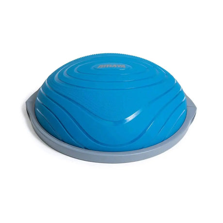 Elina Pilates Air Step Balance Station Pro Balancetrainer in Blau mit grauer Basis, Schrägansicht