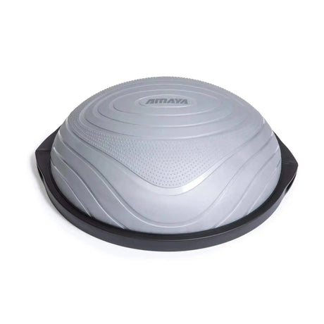 Elina Pilates Air Step Balance Station Pro Balancetrainer in Grau mit schwarzer Basis, Schrägansicht