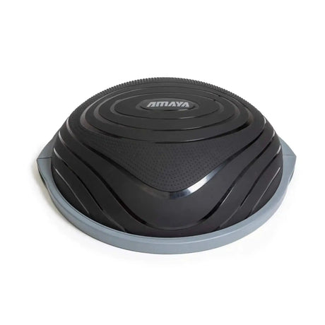Elina Pilates Air Step Balance Station Pro Balancetrainer in Schwarz mit grauer Basis, Schrägansicht