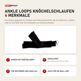 Elina Pilates Ankle Loops Knöchelschlaufen mit 4 Merkmalen: Riemen mit Knöchelgriff, Gepolstert, Für Reformer und Cadillac, Auch für die Wall Unit