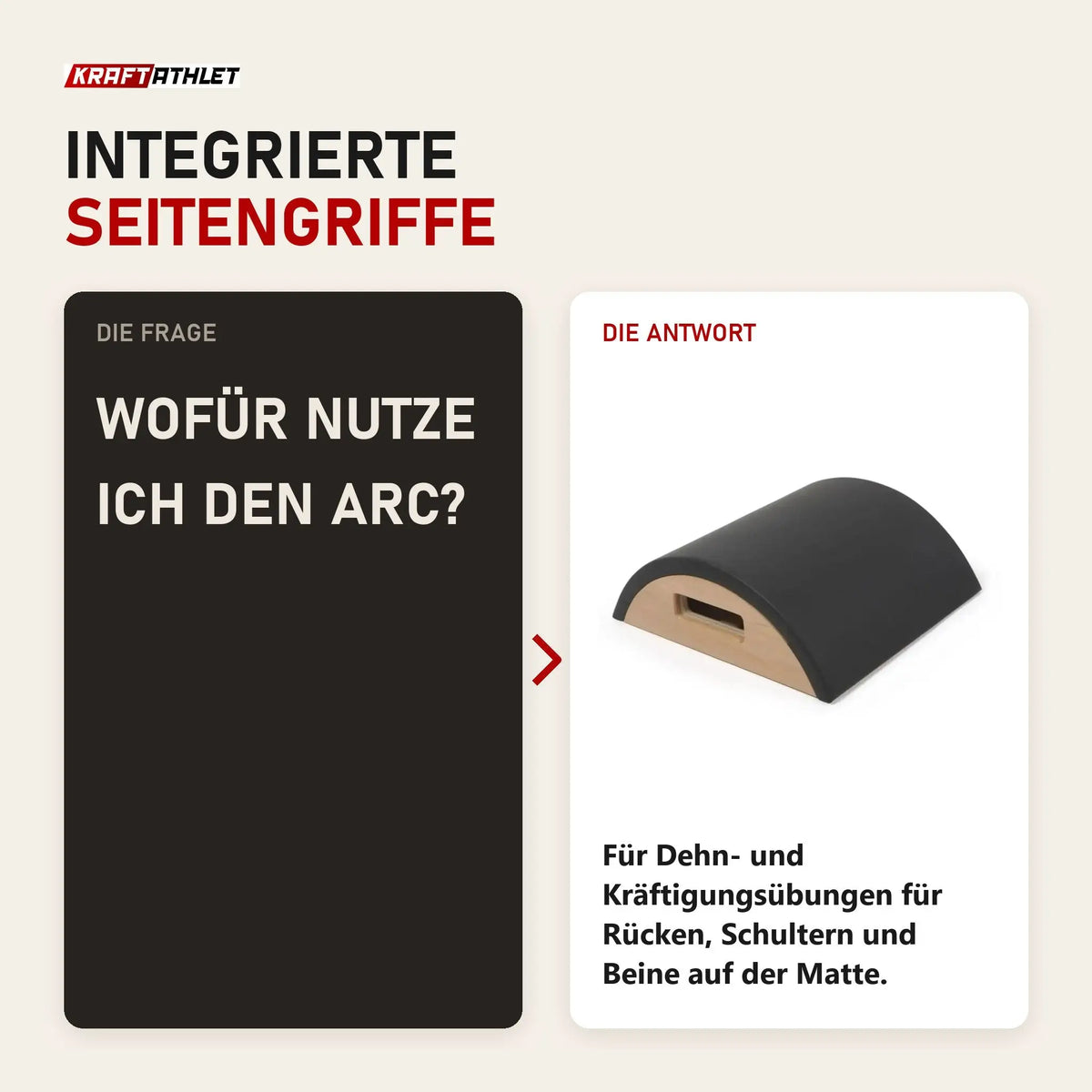 Frage und Antwort zu Elina Pilates Arc aus Holz: Wofür nutze ich den Arc?