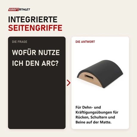 Frage und Antwort zu Elina Pilates Arc aus Holz: Wofür nutze ich den Arc?