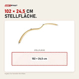 Maßbild Elina Pilates Arkus gebogene Pilates-Stange: Stellfläche 102 × 24,5 cm