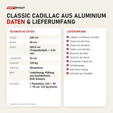 Technische Daten und Lieferumfang von Elina Pilates Classic Cadillac aus Aluminium als Tabelle