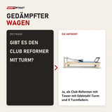 Frage und Antwort zu Elina Pilates Club Reformer aus Ahornholz: Gibt es den Club Reformer mit Turm?