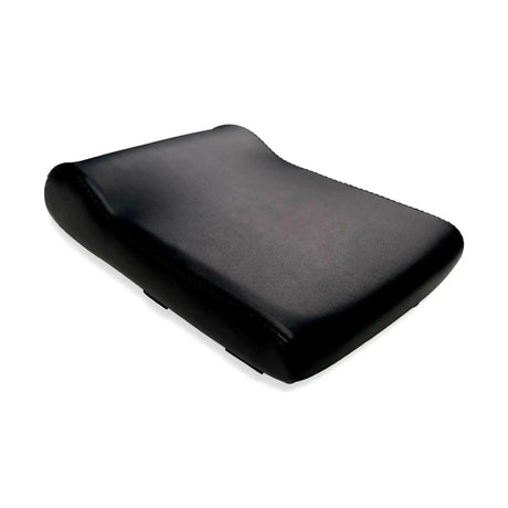 Elina Pilates Ergonomic Cushion Pilates-Kissen, Schrägansicht des schwarzen, geschwungenen Kissens